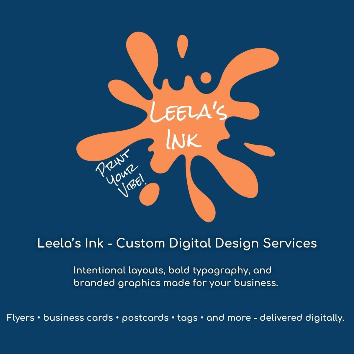 Leela’s Ink - Custom Digital Design Services Deposit