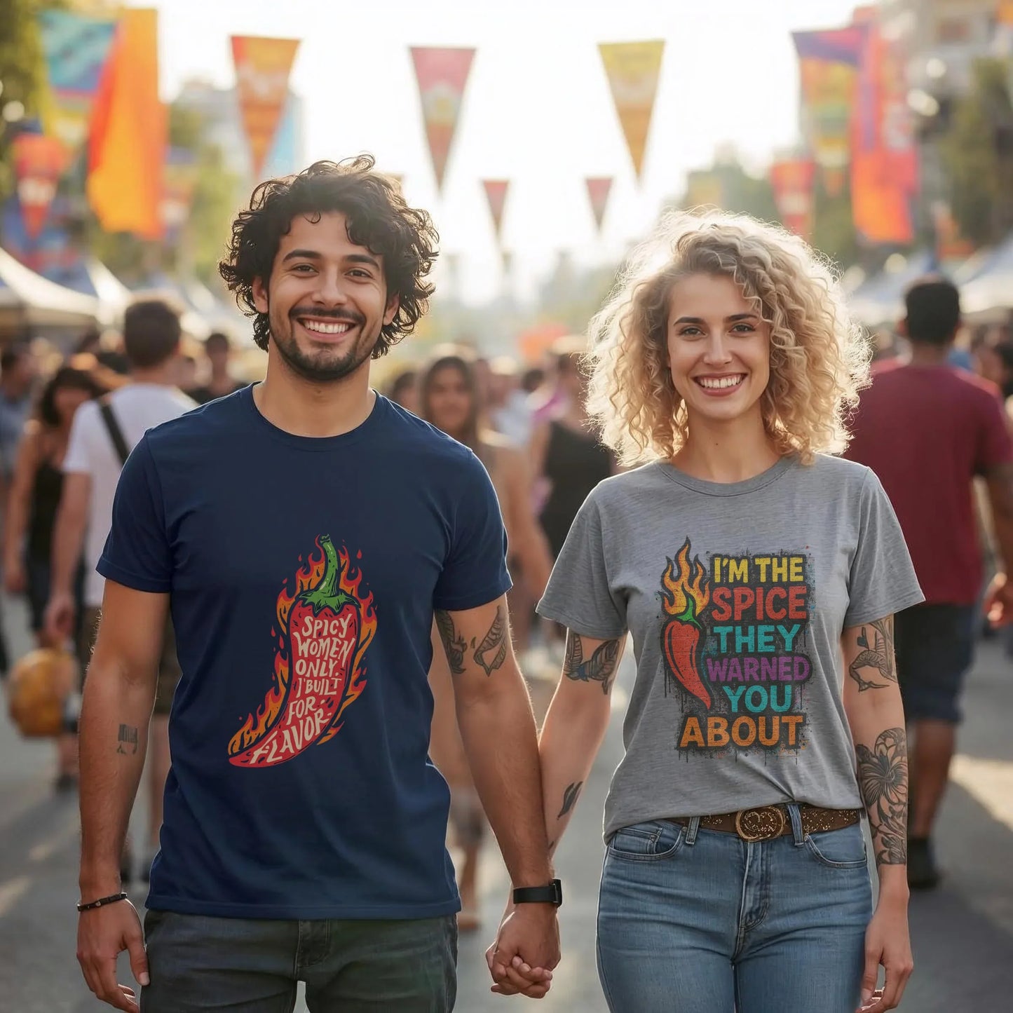 Spicy Chili Graphic Tee — "I’m the Spice They Warned You About" Leela's Ink