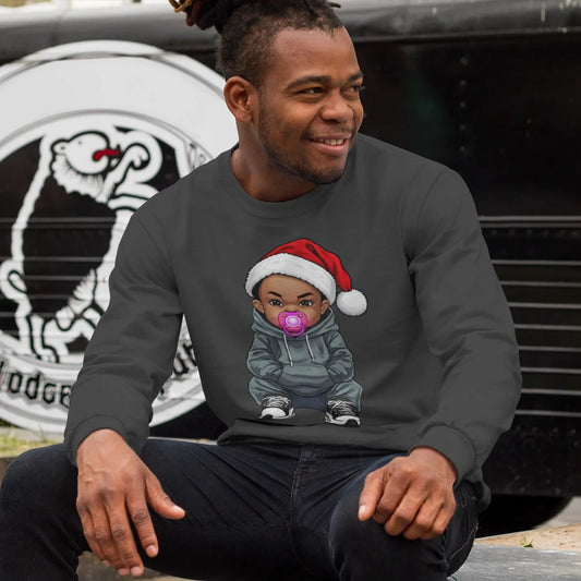 Uzi Baby Christmas Graffiti Long-Sleeve T-Shirt | Holiday Streetwear