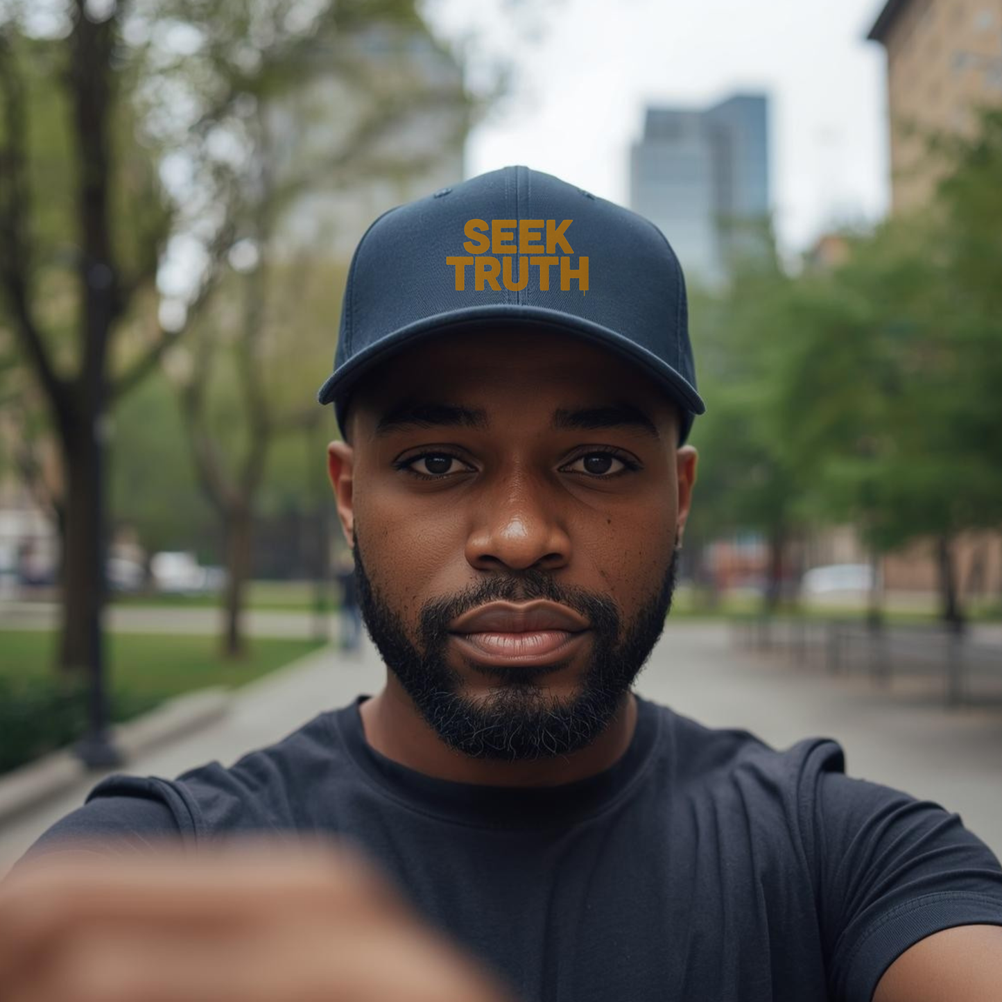 SEEK TRUTH — Embroidered Statement Cap