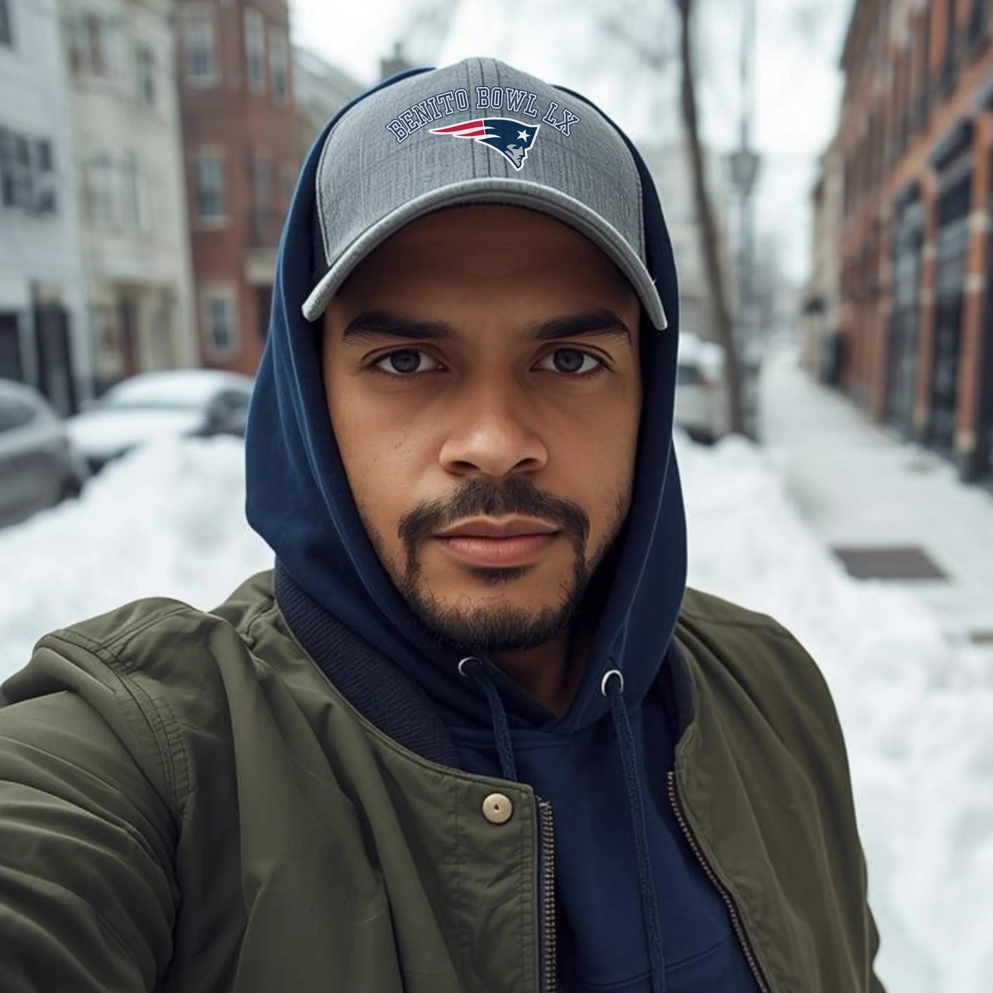 Benito Bowl LX Cap — Puerto Rico x New England Football Energy Leela's Ink