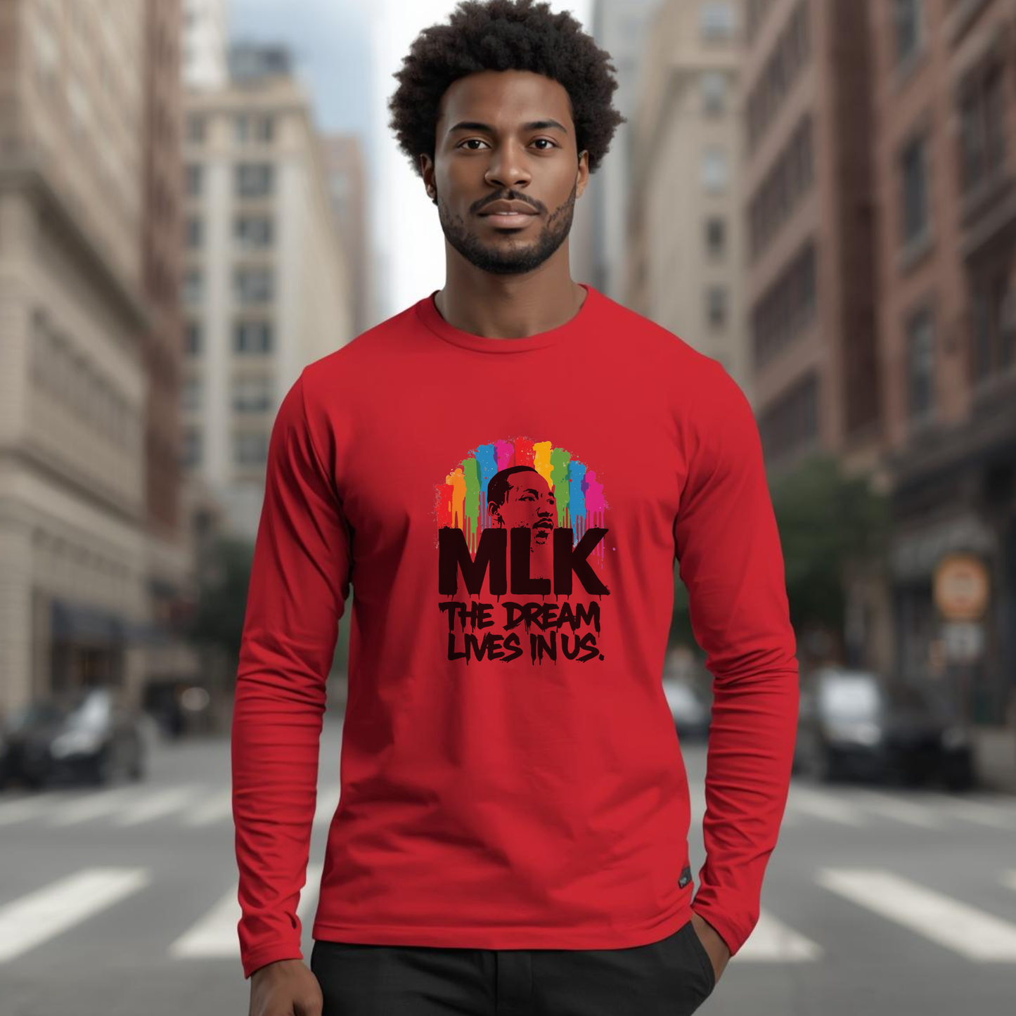 MLK 'The Dream Lives In Us' Long Sleeve Tee