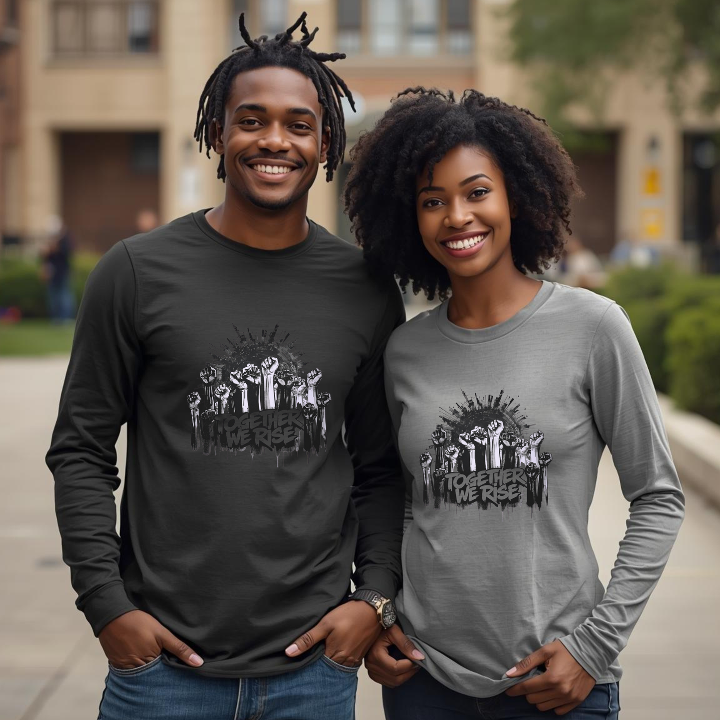 Together We Rise Long Sleeve Tee — Unity & Empowerment T‑Shirt