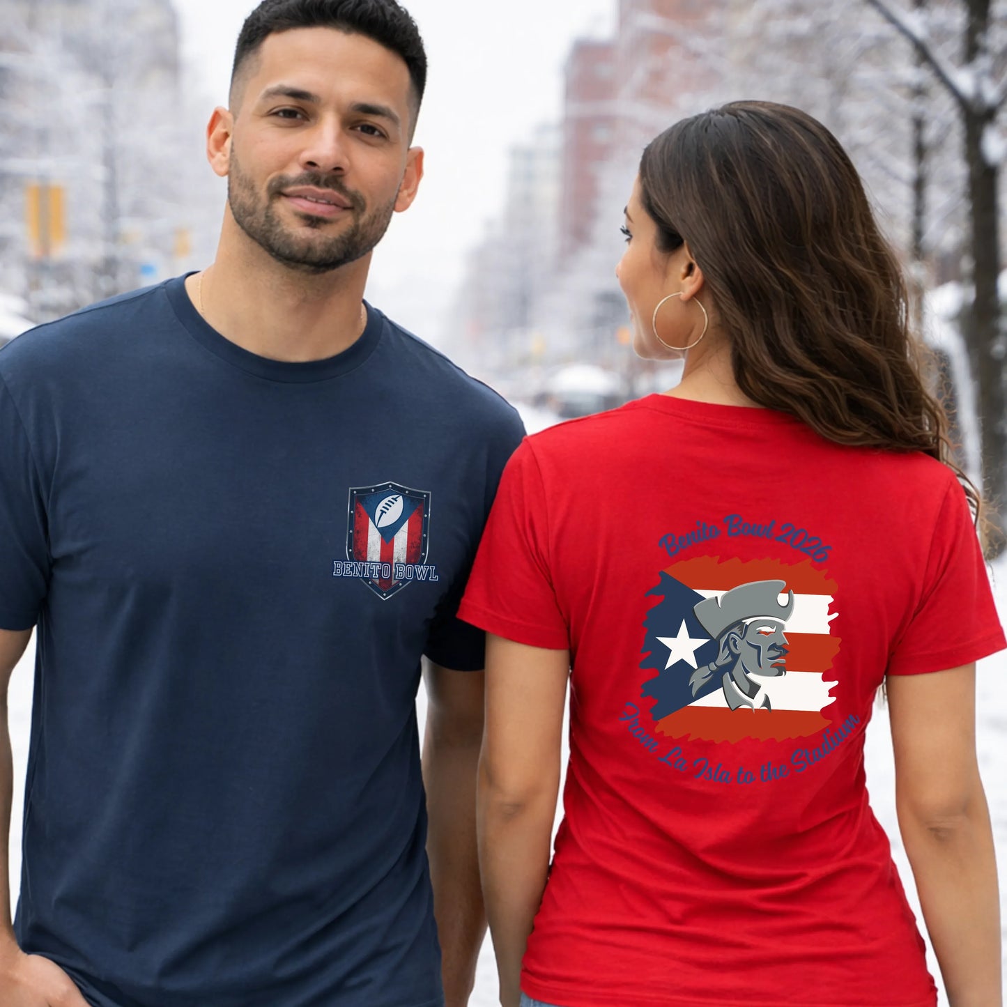 Benito Bowl 2026 Tee — Shield Front, La Isla Back Leela's Ink