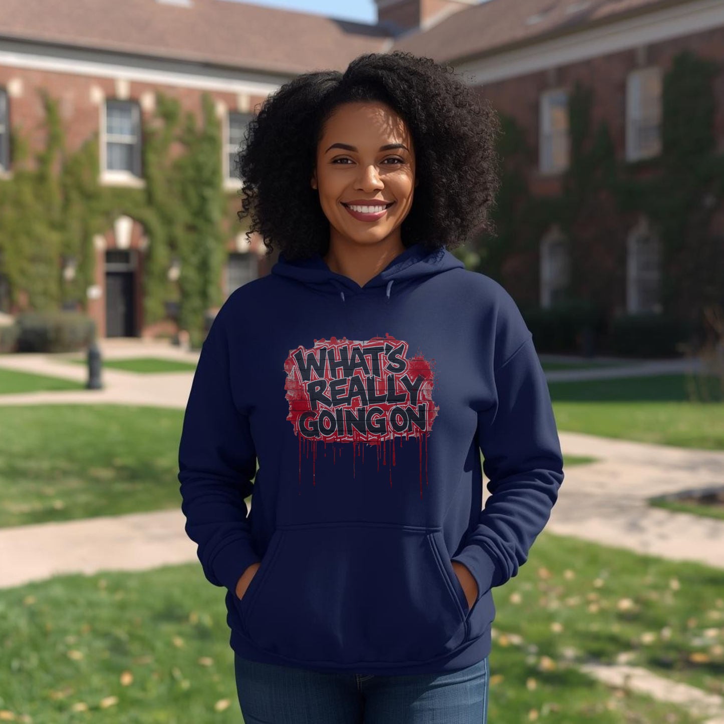 WHAT’S REALLY GOING ON Graffiti Hoodie — Truthwear Street Statement