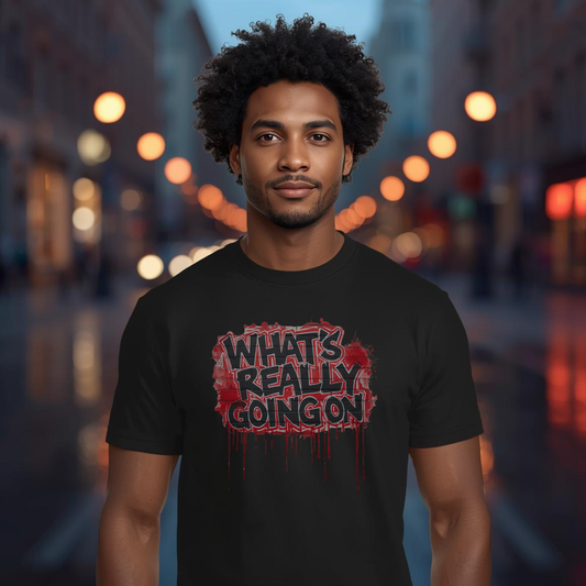 WHAT’S REALLY GOING ON — Brick Wall Graffiti Tee