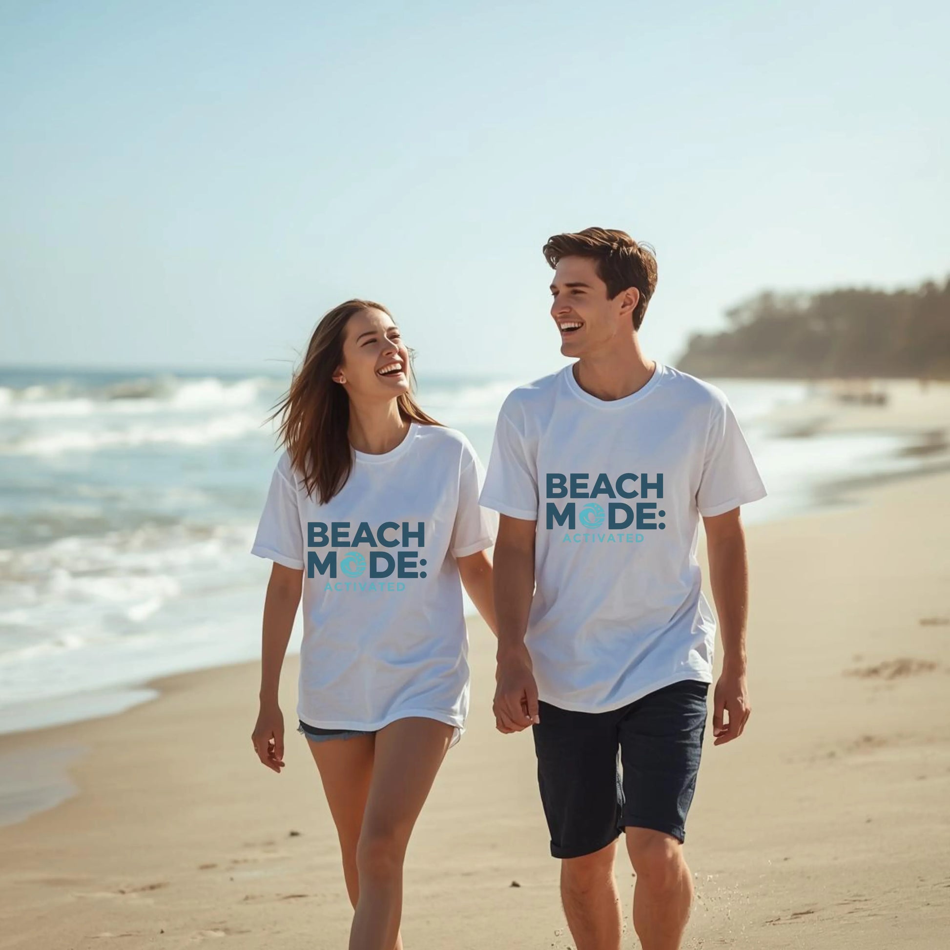 Beach Mode Activated Graphic Tee – Vacation Streetwear | Leela's Ink

