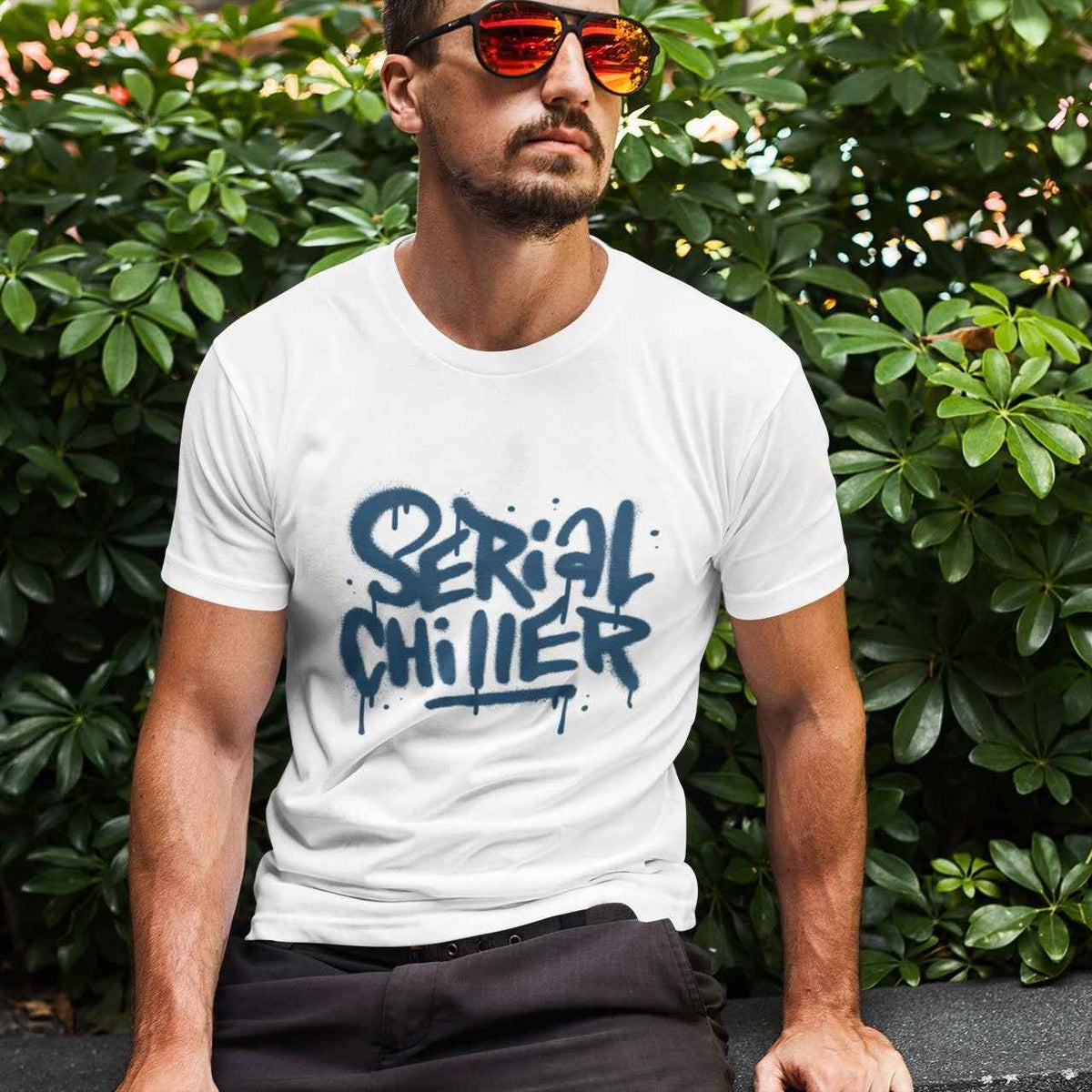 Serial Chiller — Oversized Boxy Graphic T-Shirt | Funny Streetwear Tee