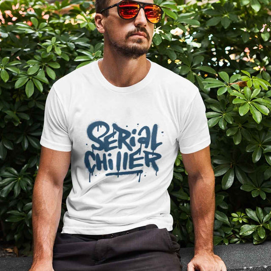 Serial Chiller — Oversized Boxy Graphic T-Shirt | Funny Streetwear Tee
