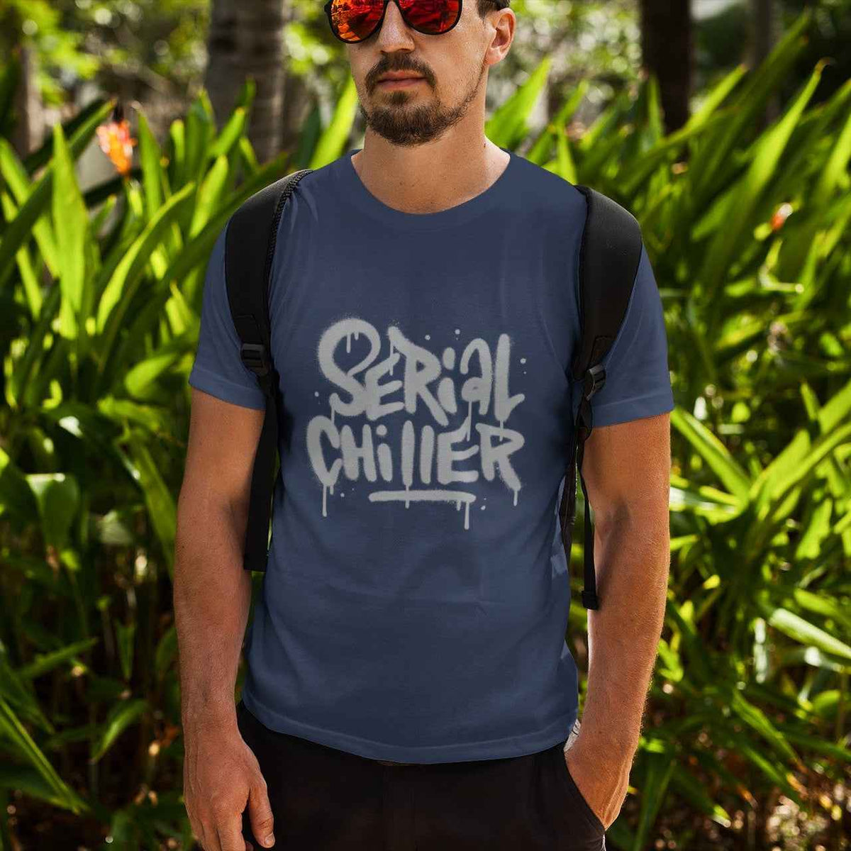 Serial Chiller — Oversized Boxy Graphic T-Shirt | Funny Streetwear Tee