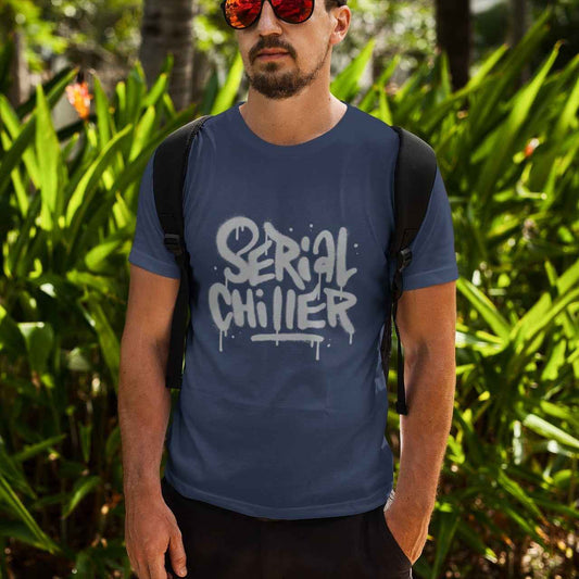 Serial Chiller — Oversized Boxy Graphic T-Shirt | Funny Streetwear Tee