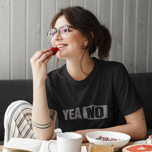 YEA NO Graphic Tee – Funny Sarcastic Statement T-Shirt